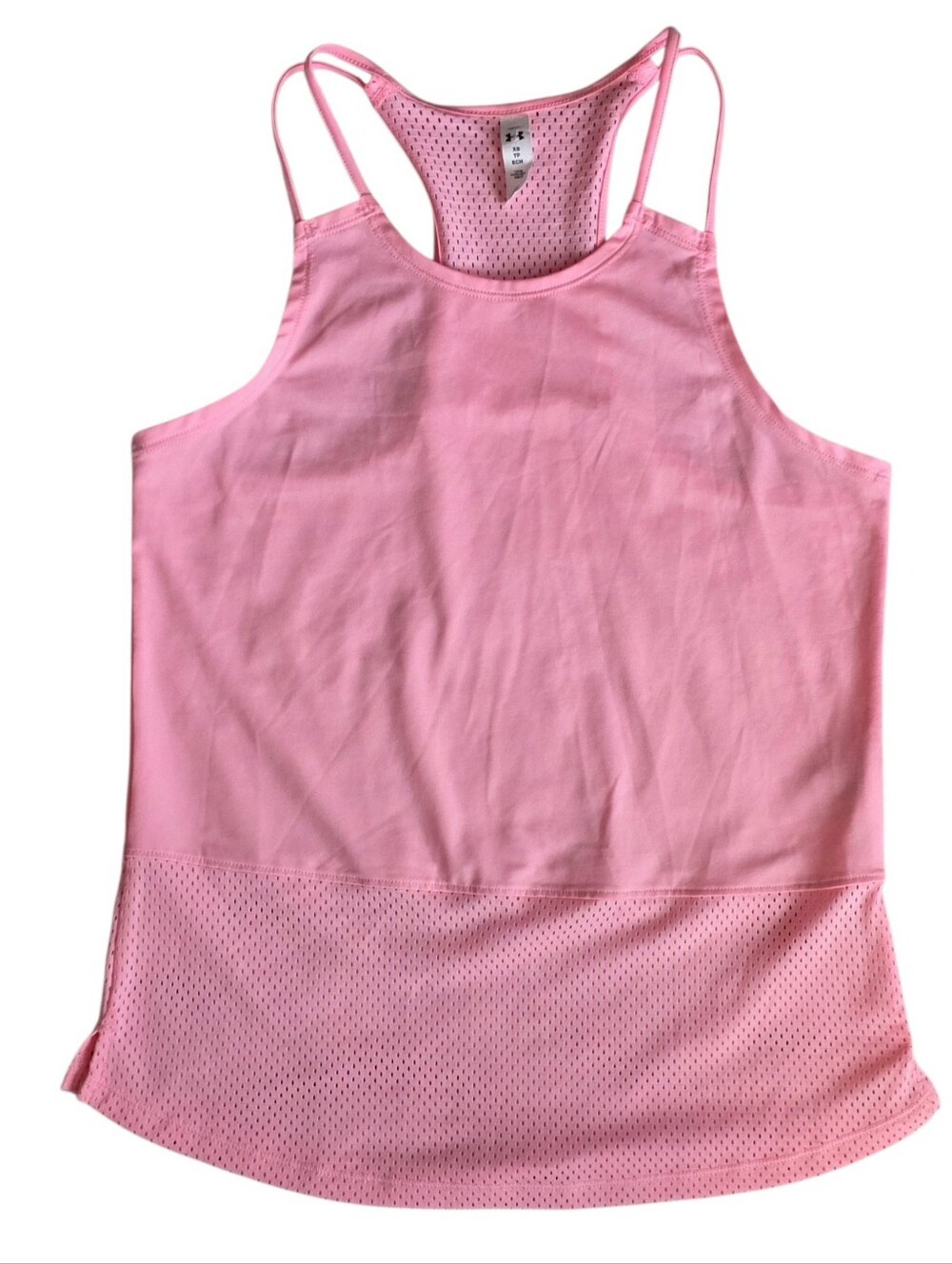 Under Armour XS Pink Racerback Workout Yoga Running Tank Top Extra Small